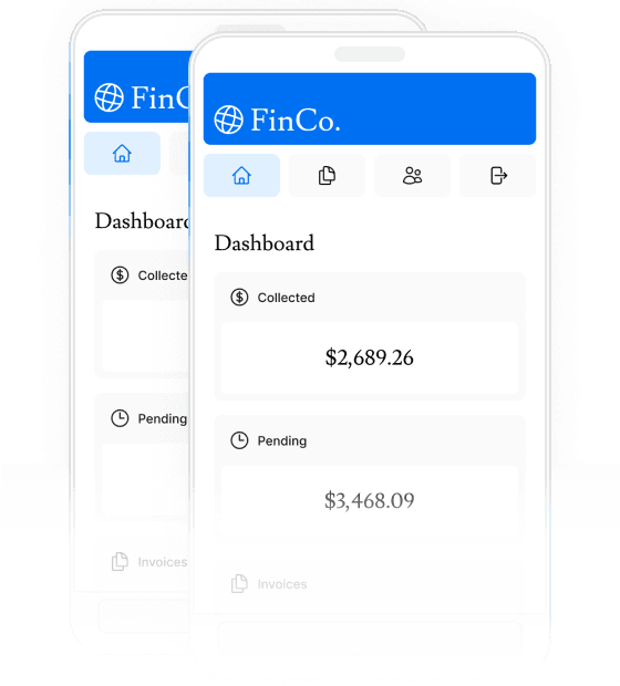 Screenshot of the mobile version of the project